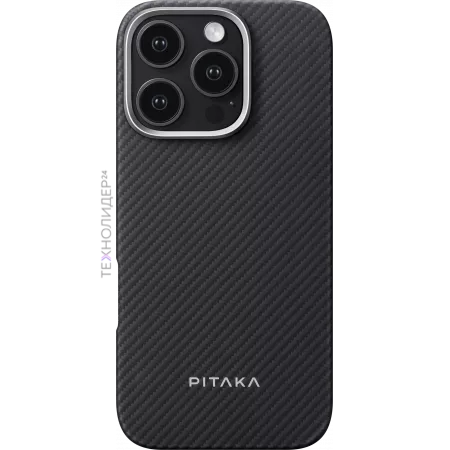 Чехол Pitaka Ultra-Slim Case для iPhone 16 Pro, черный