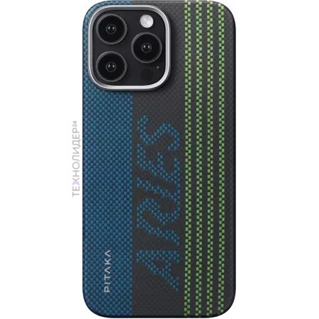 Чехол Pitaka Aries Tactile Woven Case для iPhone 16 Pro, Credit card