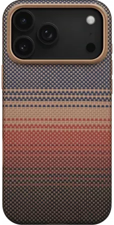 Противоударный чехол Pitaka Aramid UltraGuard Case для iPhone 17 Pro Sunset