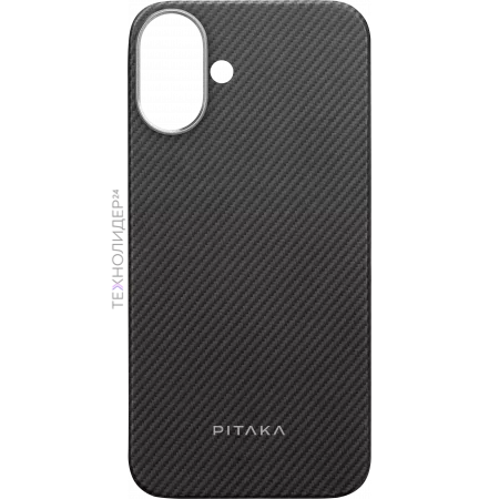 Чехол Pitaka Ultra-Slim Case для iPhone 16 Plus, черный