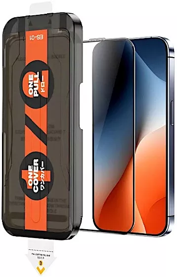 Защитное стекло Remax ES-01 для iPhone 15 Pro с автоустановкой