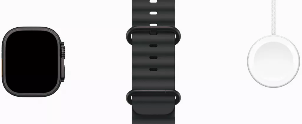 Комплект Ultra 3 черные с черным силиконовым ремешком