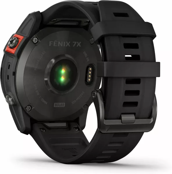 Garmin Fenix 7X Solar 51 мм серый с черным ремешком