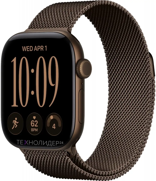 Apple Watch Series 12 Milanese Loop Dark Bronze