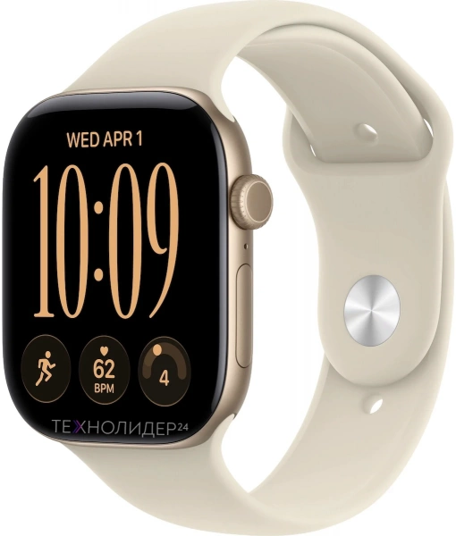 Apple Watch S12 Светло-золотые с песочным ремешком