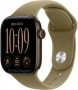 Apple Watch Series 12, 42 мм, Dark Bronze алюминий, ремешок Sport Band оливковый, S/M