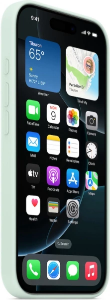 Чехол Apple Magsafe для iPhone 16 Pro Aquamarine