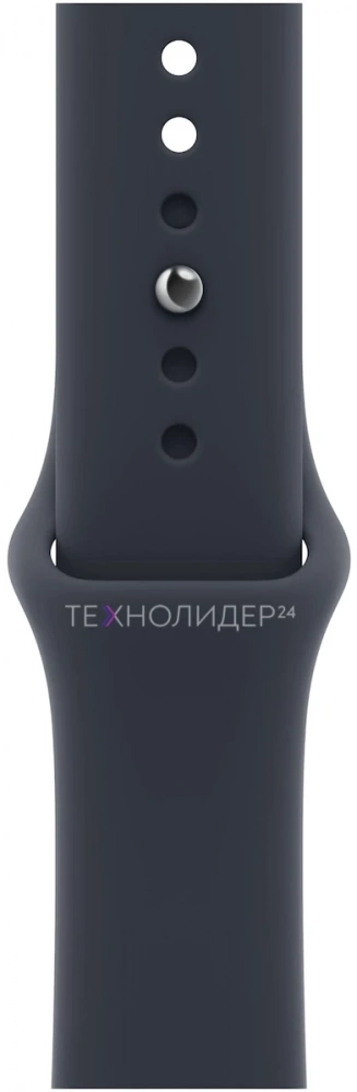 Apple Watch Series 12, 42 мм, серый космос алюминий, ремешок Sport Band синий, S/M